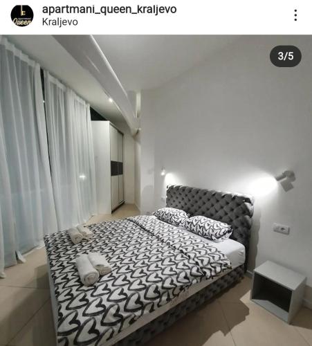 Apartmani Queen Kraljevo stan na dan smestaj u Omladinska 55 strogi centar pesacka zona balkonom aparatom za kafu parkingom